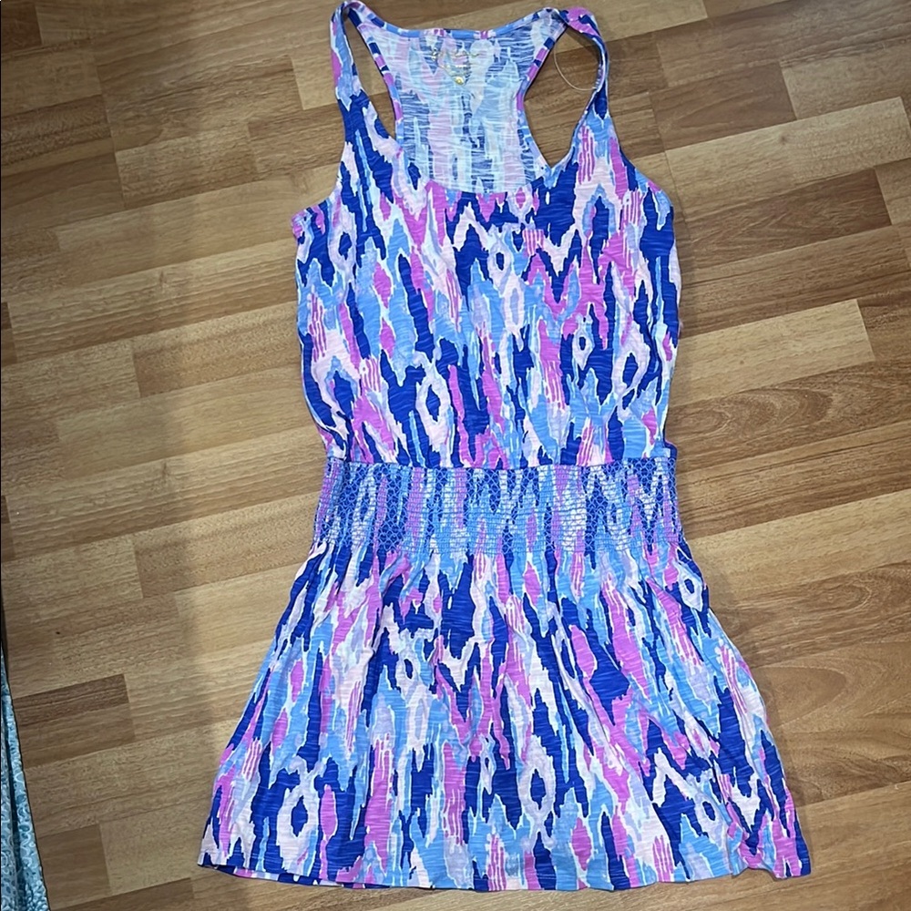 Lilly Pulitzer Blue and Pink Patterned Dress
